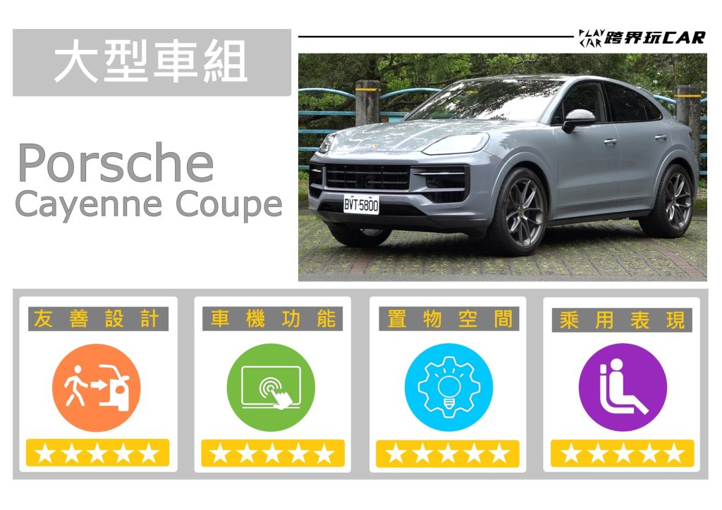 2024 Porsche Cayenne Coupe空間評價│2024 Cayenne Coupe售價 汽車空間評測