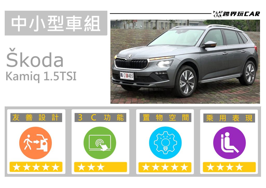 2024 SKODA KAMIQ 1.5TSI空間售價│Kamiq行李廂 Kamiq內裝 SUV行李廂空間比較 行李廂空間比較 大空間休旅車
